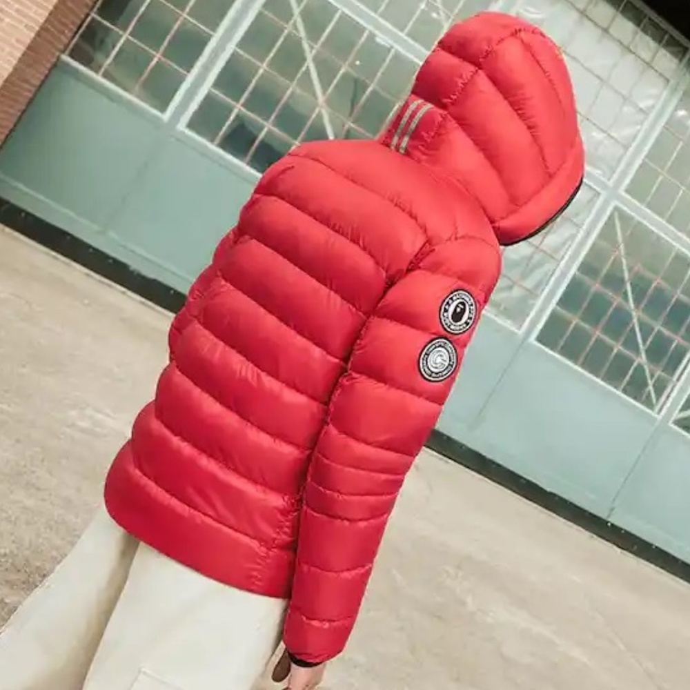 BAPE x CANADA GOOSE x CONCEPTS Crofton Shark Hoodie Red/ABC Camo - Picture 5 of 17